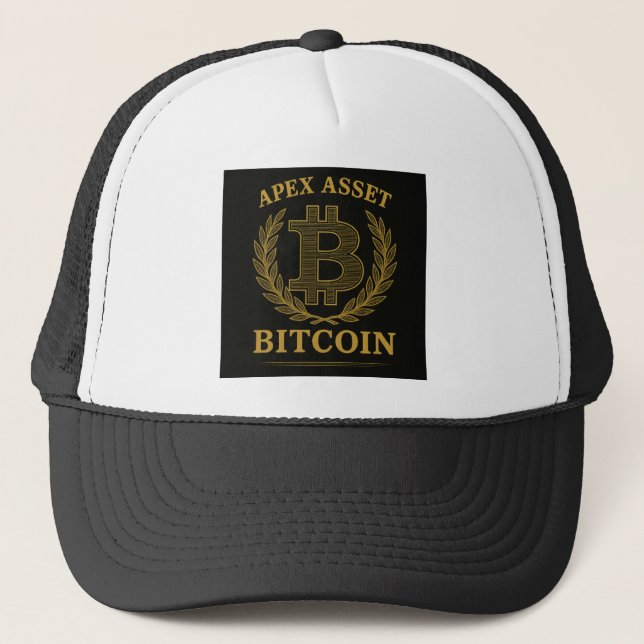 Bitcoin das Spitzen-Asset Truckerkappe (Vorderseite)