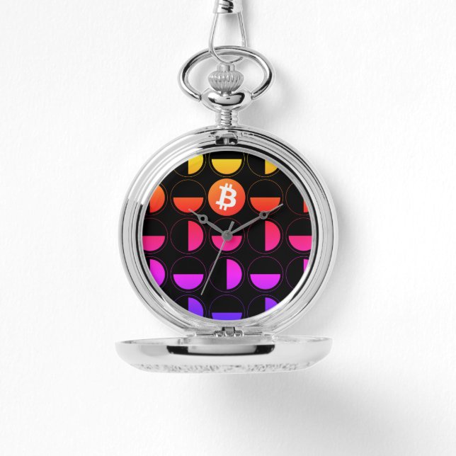 Bitcoin Designer Armbanduhr (Vorderseite)