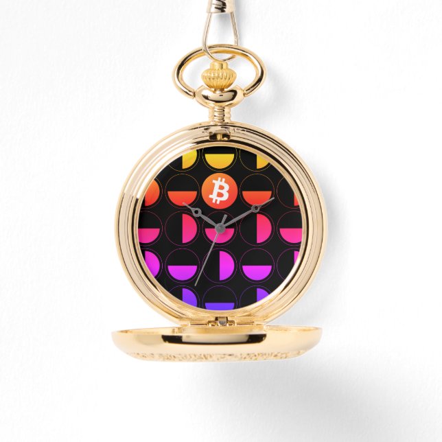Bitcoin Designer Armbanduhr (Vorderseite)