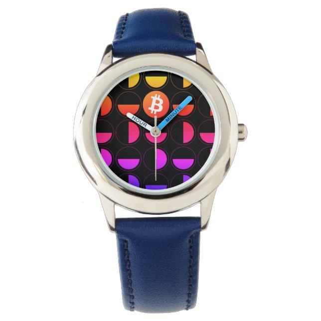 Bitcoin Designer Armbanduhr (Vorderseite)