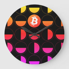 Bitcoin Designer Große Wanduhr