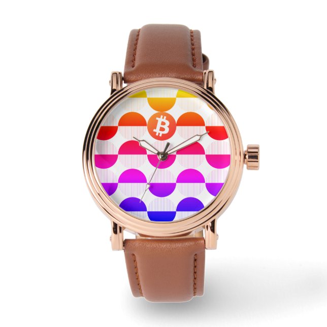 Bitcoin Designer Watch Armbanduhr (Vorderseite)