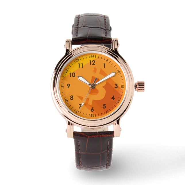 Bitcoin Designer Watch Armbanduhr (Vorderseite)