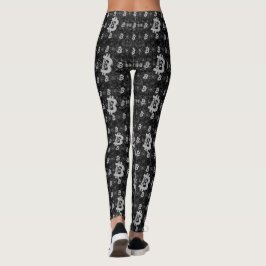 Bitcoin Digital Money Black Cryptowährung Leggings
