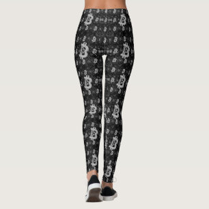 Bitcoin Digital Money Black Cryptowährung Leggings
