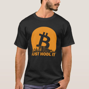 Bitcoin Edinburgh Skyline Edinburgh Bitcoin Maxim T-Shirt