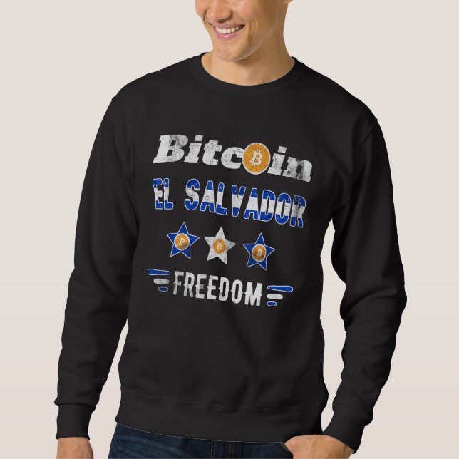 Bitcoin El Salvador Kryptowährung Crypto Btc Lega Sweatshirt (Vorderseite)