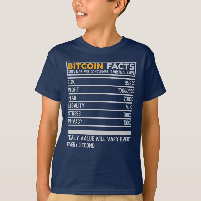 Bitcoin-Factsheet T-Shirt (Vorderseite)