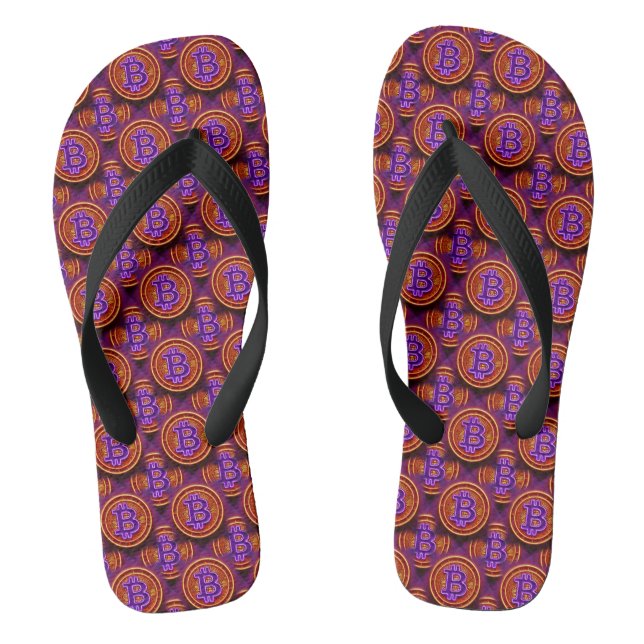Bitcoin Flip Flops von 1GLENCo (Fußbett)