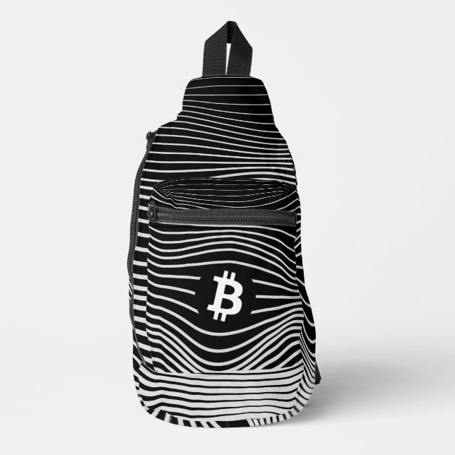 Bitcoin Force (Black)  Crossbody Bag (Vorderseite)