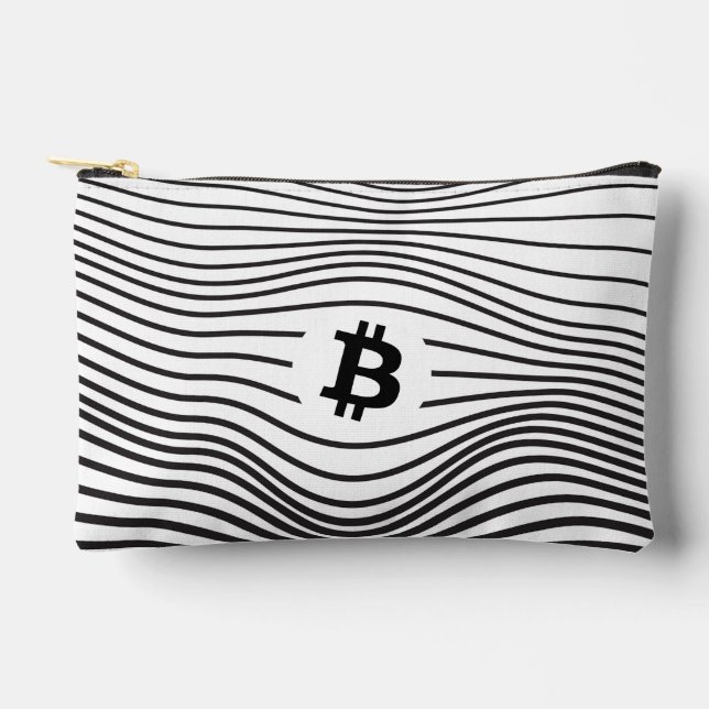 Bitcoin Force (Weiß)  Zubehörtasche (Vorderseite)