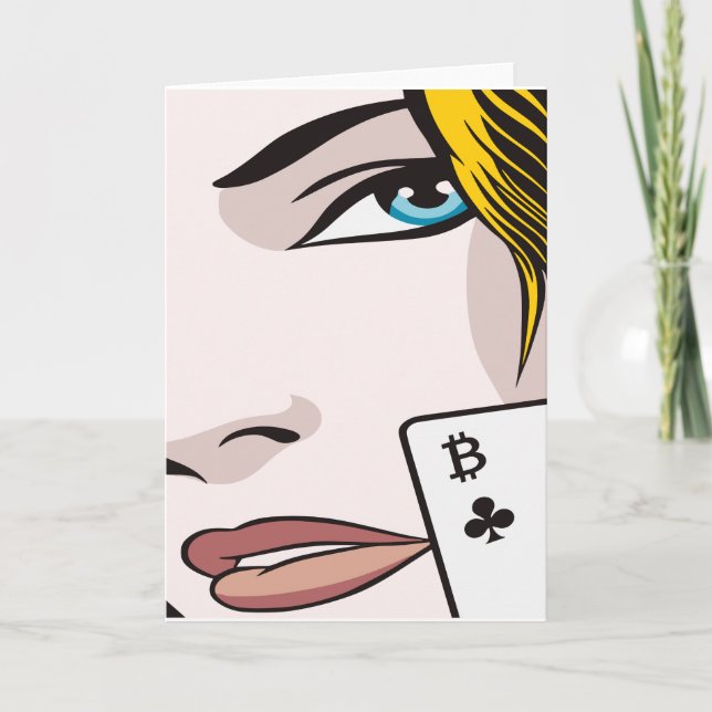 Bitcoin Girl Ankündigung (Vorderseite)