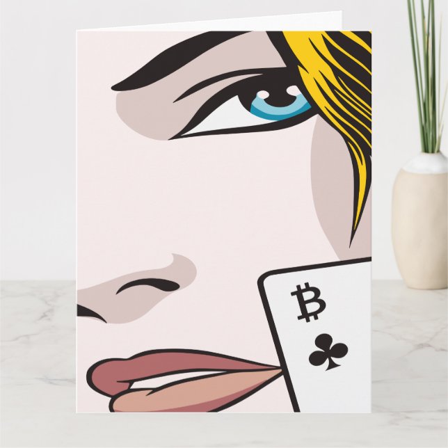 Bitcoin Girl Karte (Vorderseite)