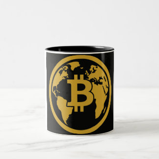 Bitcoin global asset mug zweifarbige tasse