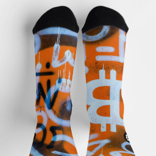 "Bitcoin Graffiti" (Stil #1) Street Art Socken