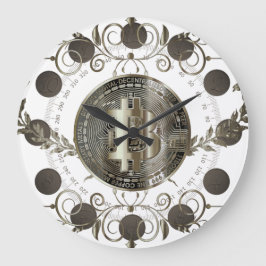 Bitcoin Große Wanduhr