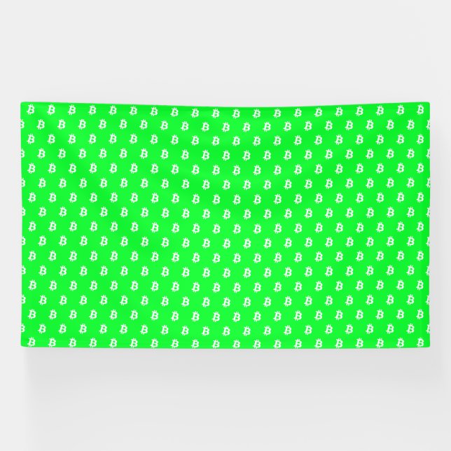 Bitcoin Grün Banner (Horizontal)