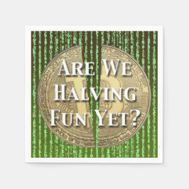 Bitcoin-Halving-Ereignis Serviette