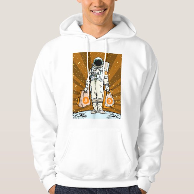 BITCOIN-HODL-Crypto-Astronautin Hoodie (Vorderseite)
