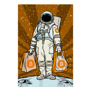 BITCOIN-HODL-Crypto-Astronautin Poster