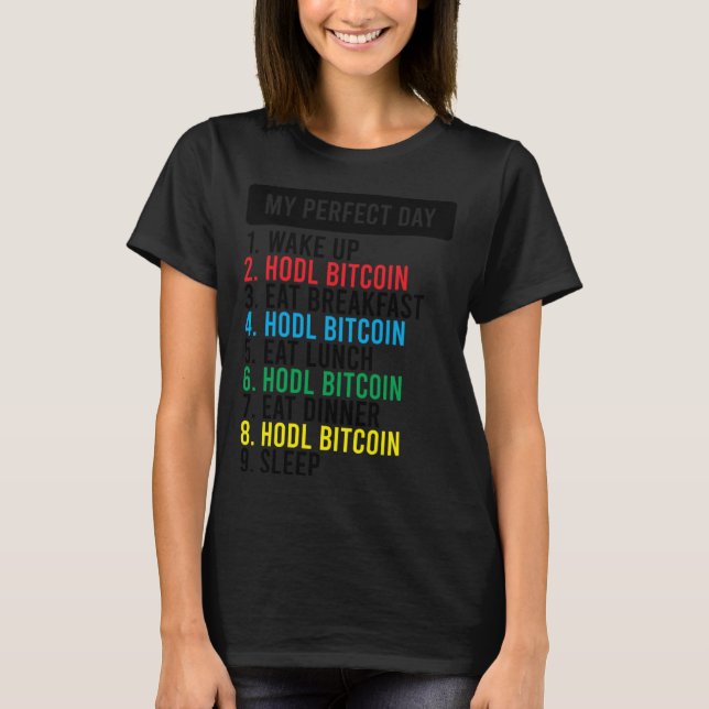 Bitcoin HODL Meme BTC   Idea for a Bitcoiner T-Shirt (Vorderseite)