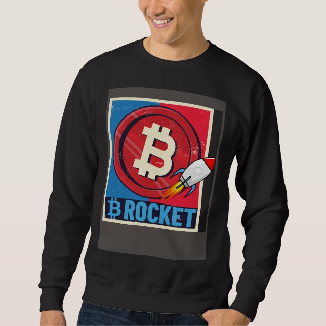 Bitcoin  Hodler Bitcoin Rocket Course Explosion Sweatshirt (Vorderseite)