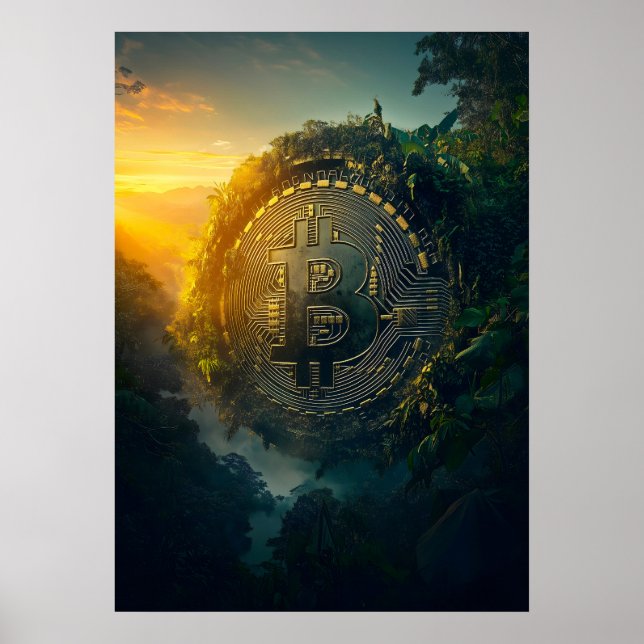 Bitcoin im Dschungel Poster (Vorne)