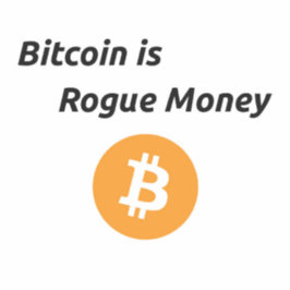 Bitcoin ist Rogue Money Vinyl Aufkleber