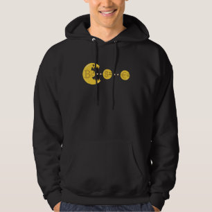 Bitcoin jagt und isst den Dollar Euro für Krypto Hoodie