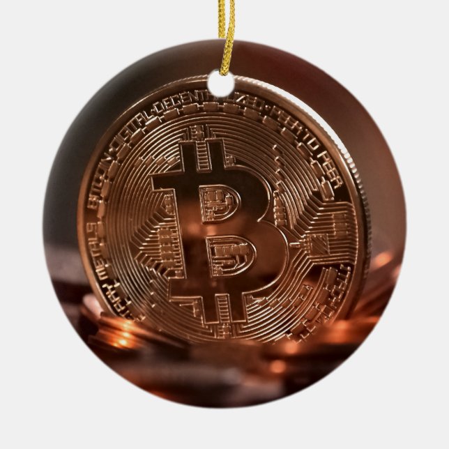 Bitcoin Keramikornament (Vorne)