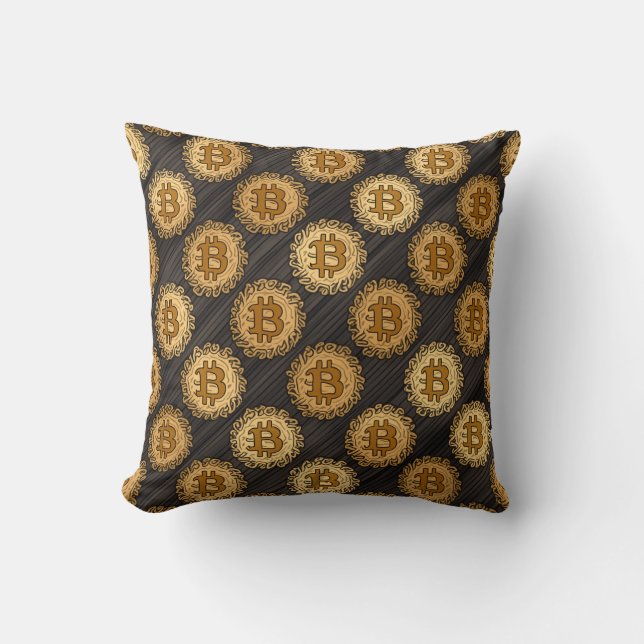 Bitcoin-Kissen-Kissen Kissen (Vorderseite)