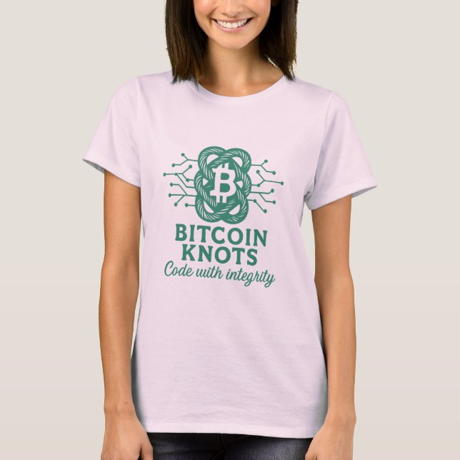 Bitcoin Knotens T - Shirt - "Code mit Integrität"  (Vorderseite)