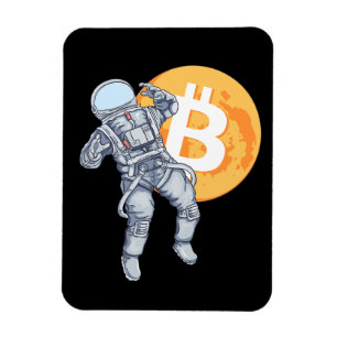 BITCOIN - Krypto Astronaut - zum Mond Magnet