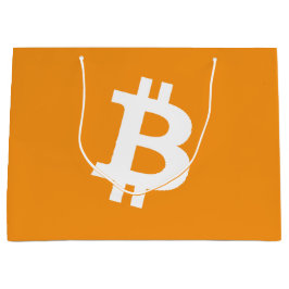 Bitcoin-Kryptowährung-Logo Große Geschenktüte