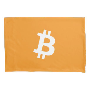 Bitcoin-Kryptowährung-Logo Kissenbezug