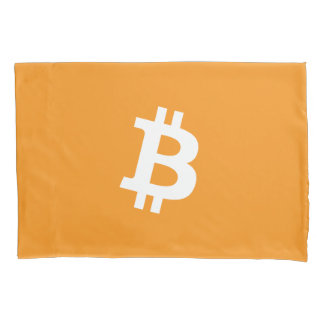 Bitcoin-Kryptowährung-Logo Kissenbezug