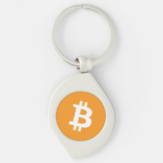 Bitcoin-Kryptowährung-Logo Schlüsselanhänger