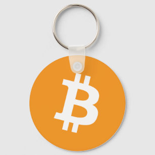 Bitcoin Kryptowährung Logo Schlüsselanhänger
