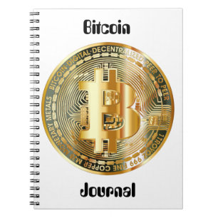 Bitcoin-Kryptowährung Notizblock