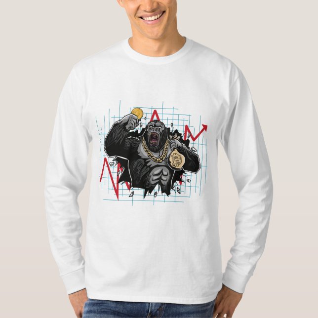 Bitcoin-Kryptowährungsmarkt T-Shirt (Vorderseite)