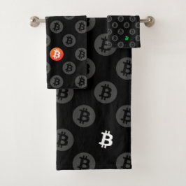 Bitcoin-Logo Badhandtuch Set
