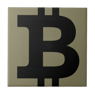 Bitcoin-Logo Fliese