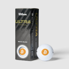 Bitcoin Logo Golf Balls Golfball