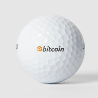 Bitcoin-Logo Golfball