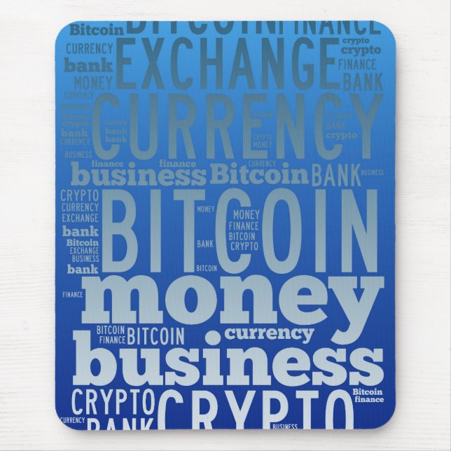 Bitcoin-Logo-Grafik Mousepad (Vorne)