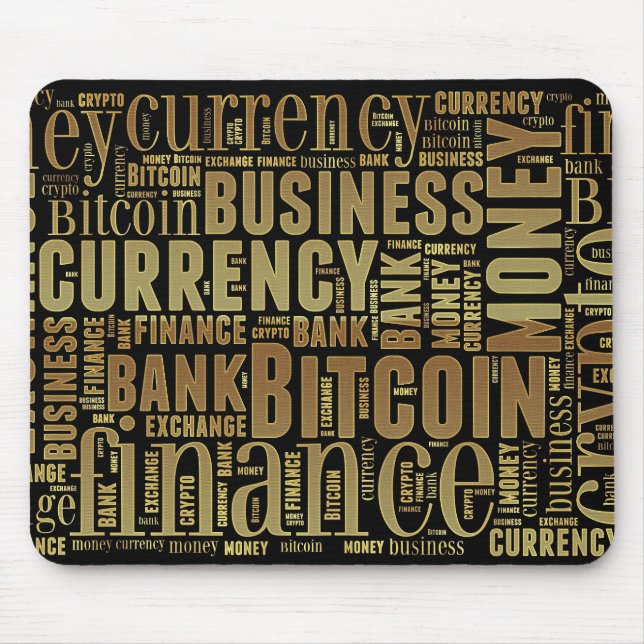 Bitcoin-Logo-Grafik Mousepad (Vorne)