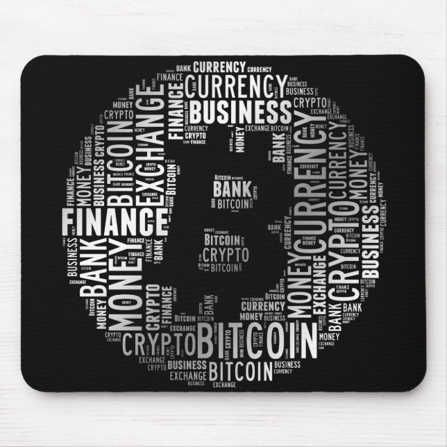 Bitcoin-Logo-Grafik Mousepad (Vorne)