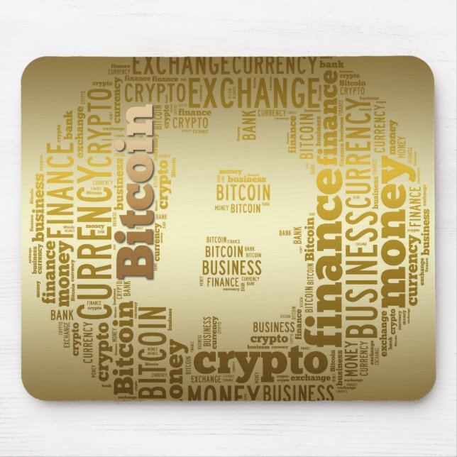 Bitcoin-Logo-Grafik Mousepad (Vorne)