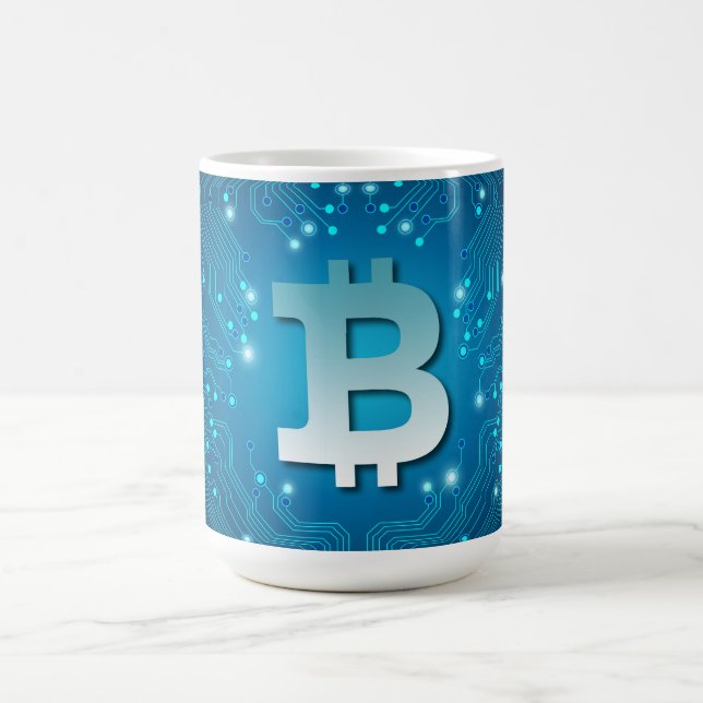 Bitcoin-Logo Kaffeetasse (Mittel)