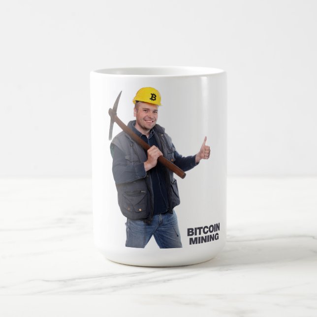 Bitcoin-Logo Kaffeetasse (Mittel)